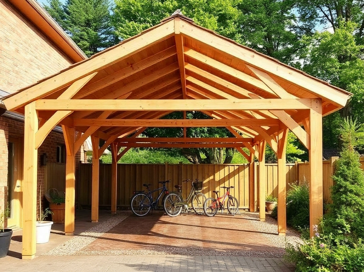 Carport-Holzarbeiten